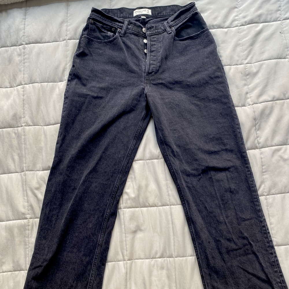 ABERCROMBIE curve love low rise 90s baggy jeans
